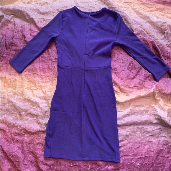 New RolyPoly Purple V-Neck Stretchy Boutique Dress - Picture 5 of 5